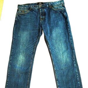 Diesel Original Tapered Mens Jeans Stretch Regular Blue Denim 36x32(37x31.5)
